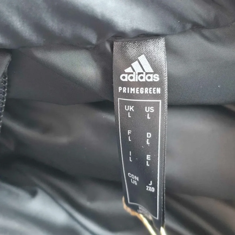 Adidas Essentials Down Filled Polyester Black Jacket Men's Size Large GH4589 NEW